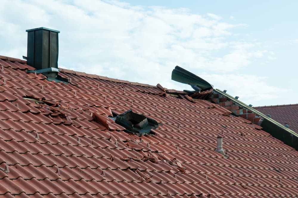 What is the most common roof damage