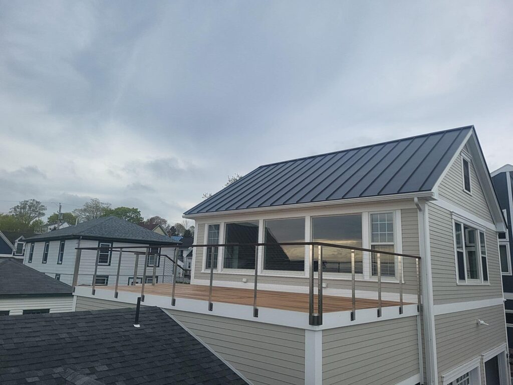 How does a roof form affect the interior space